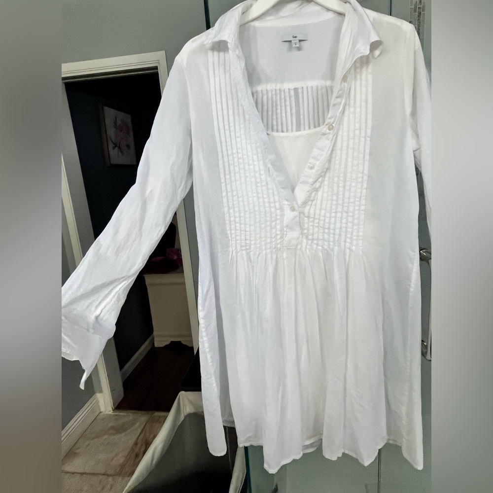 Gap White Shirt Dress Size Small